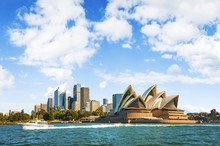 The City Skyline Of Sydney, Australia. Circular Quay 