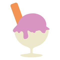 Wall Mural - ice cream cup isolated icon