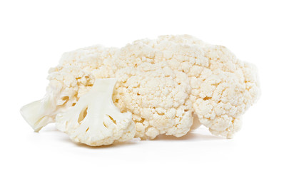 Sticker - Cauliflower. Piece isolated on white.