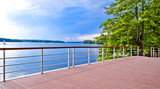 Fototapeta Fototapety na ścianę - The Lake from the Jetty in Szczecinek - Landscape in Poland