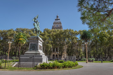 Canvas Print - Plaza San Martin Square - Rosario, Santa Fe, Argentina