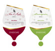 Set of Vector wine label