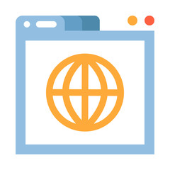 World wide web flat illustration