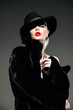 © Andrey Kiselev - black mink fur coat