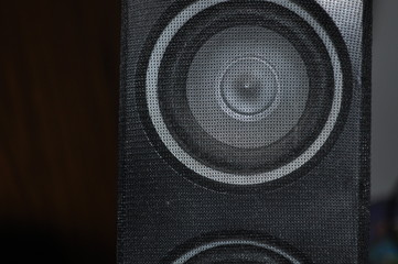 Computer speaker close up