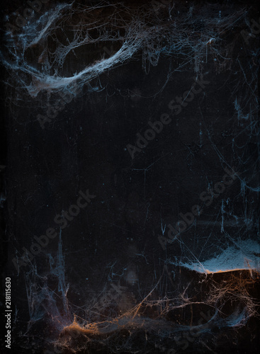 Cuadros en Lienzo Halloween background with cobweb