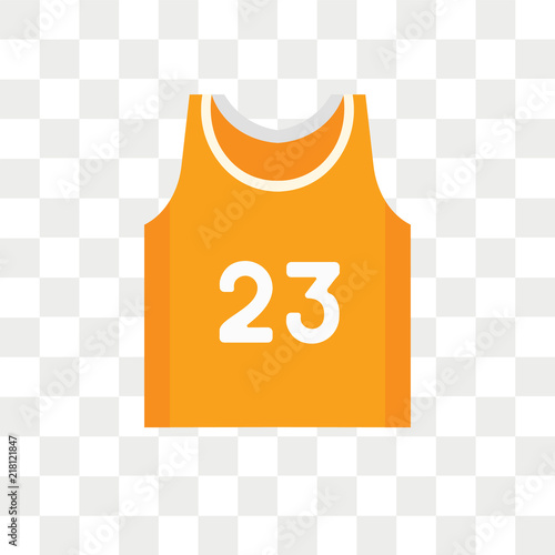 Basketball Jersey Vector Icon Isolated On Transparent Background