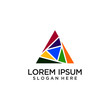 Abstract prism logo design
