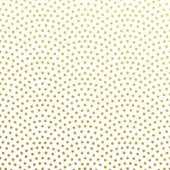 Poster - Abstract confetti or golden glittery seamless scales pattern background. Vector retro gold glittering design with linear bow dots on white