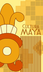 Wall Mural - Cultura Maya postcard