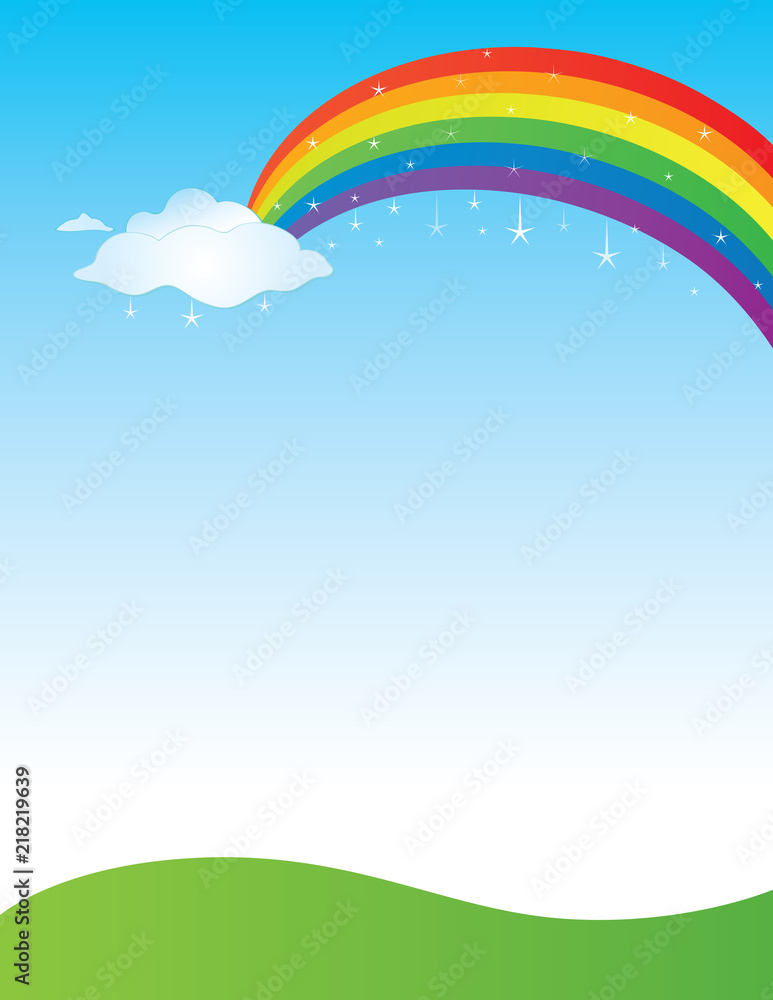 Rainbow Background Template
