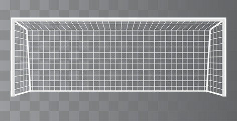 Soccer goalpost, Football goal on a transparent background. Vector