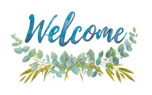 Floral Welcome Sign Free Stock Photo - Public Domain Pictures