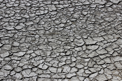 Texture Of The Earths Surface And Cracks Next To The Cold - 