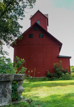 View Of The Back Of The Historic Old Red Mill Museum And Town Offices In Jericho, Vermont