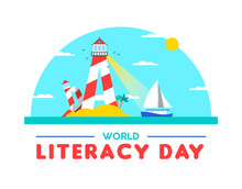 Literacy Day Card Concept For People Education