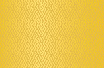 japanese traditional geometric pattern vector background yellow