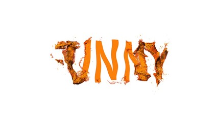 Wall Mural - colorful logo animation word funny