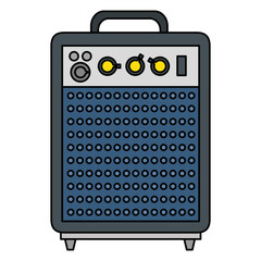 Canvas Print - speaker bass electronic icon