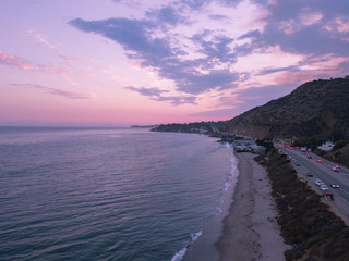 Wall Mural - Malibu sunset cotton candy sky