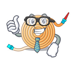 Sticker - Businessman garden water hose cartoon