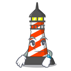 Sticker - Waiting classic cartoon lighthouse of red