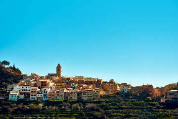 Wall Mural - Picturesque village of Polop de la Marina. Spain