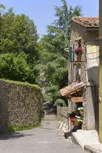 Typical Alley Of The Town Of Volterra, An Italian Commune Located In The Province Of Pisa In Tuscany, In Central Italy.