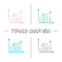 Poster - Statistics hand drawn icons set