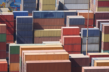 Cargo Containers, Valparaiso Port, Valparaiso, Chile