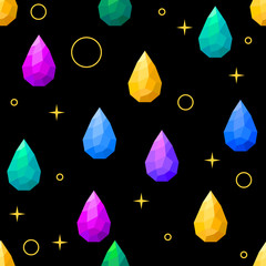 Wall Mural - seamless pattern with drops. abstract painted pattern. seamless abstract texture. summer seamless pa