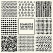 © biblebox - Vector set of hand drawn seamless pattern made with ink. Freehand textures for fabric, polygraphy, web design.