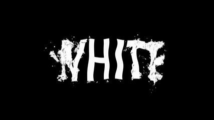Wall Mural - colorful logo animation word White