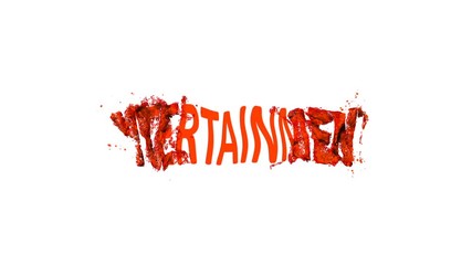 Wall Mural - colorful logo animation word entertainment