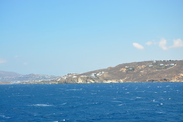 Wall Mural - Mykonos city and sea