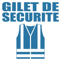 Canvas Print - Logo gilet de sécurité.