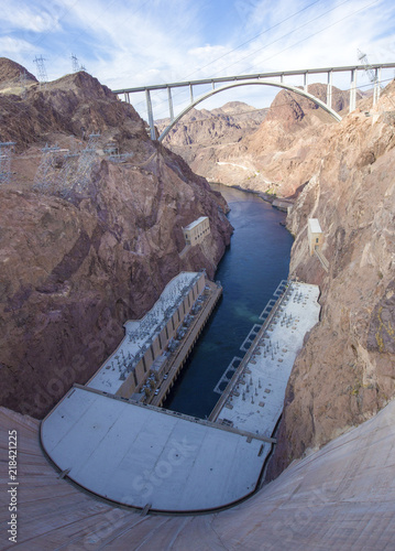 Giant Hoover Dam On Colorado River At Nevada Arizona Stateline Buy This Stock Photo And Explore Similar Images At Adobe Stock Adobe Stock