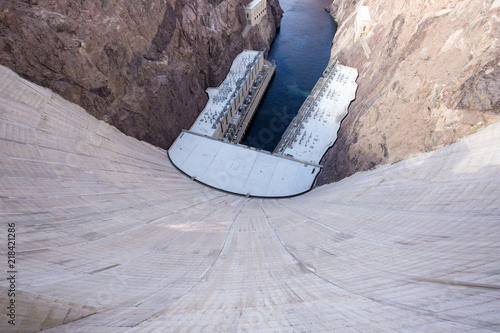 Giant Hoover Dam On Colorado River At Nevada Arizona Stateline Buy This Stock Photo And Explore Similar Images At Adobe Stock Adobe Stock