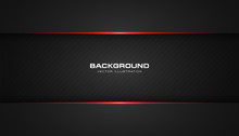 Abstract Metallic Red Shiny Color Black Frame Layout Modern Tech Design Vector Template Background