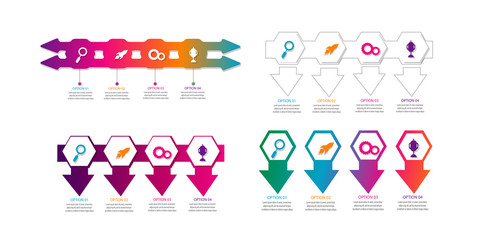 creative timeline infographic template element for diagram,workflow,process,presentation, data chart with modern concept design