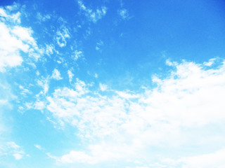 blue sky clouds trees and landscape