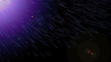 Poster - White Trail Flickering Moving Particle Concept Graphic Animation Background