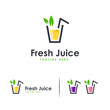 Fresh Juice logo designs concept vector, Sweet Drink logo symbol