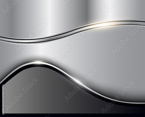 Business background silver grey