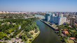 Aerial view of Krasnodar city, Russia