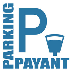 Poster - Logo parking payant.