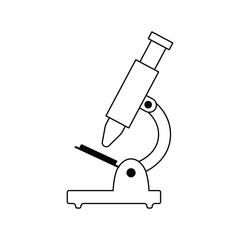 Wall Mural - School microscope icon