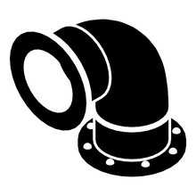 Semicircular Pipe Icon. Simple Illustration Of Semicircular Pipe Vector Icon For Web