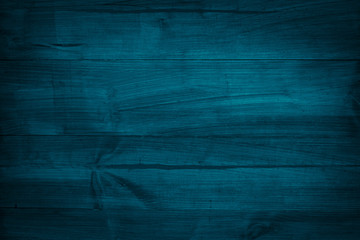 Wall Mural - Dark blue wooden texture.