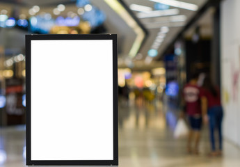 Wall Mural - Blank billboard posters in the shopping mall,Empty advertising billboard.